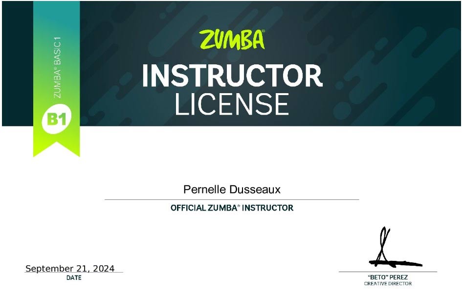 Coach diplômé en zumba